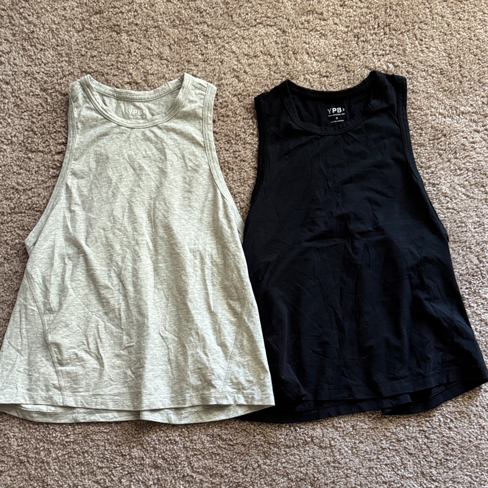 YPB Black Tank Top - Set of Grey and Black